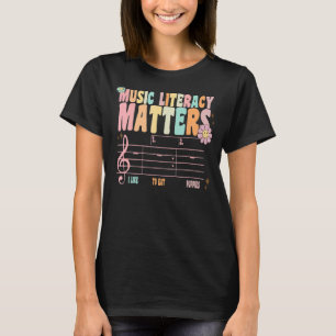 Groovy Theater Vibes Teacher Women Kids Auditorium T-Shirt