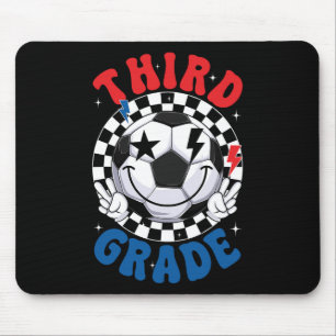 Groovy Third Grade Mannschaftsfußball erster Schul Mousepad