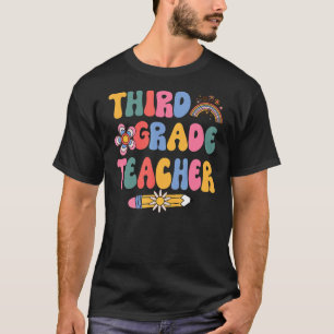 Groovy Third Grade Teacher T-Shirt