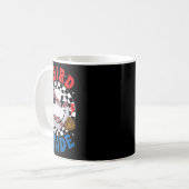 Groovy Third Grade Team Baseball Erster Schultag Kaffeetasse (Vorderseite Links)