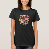Groovy Third Grade Vibes Autumn Daisy Back To Scho T-Shirt (Vorderseite)