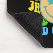 Groovy Third Grade Vibes Gesicht Retro Lehrer Byck Mousepad (Ecke)