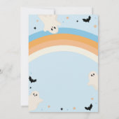 Groovy Three Spirit Boy 3. Geburtstag Halloween Einladung (Rückseite)