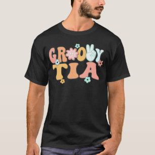 Groovy Tia Tunt Matching Family 1St Birthday Party T-Shirt