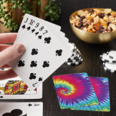 Groovy Tie Dye Hippie Style Playing Cards Spielkarten (In Situ)
