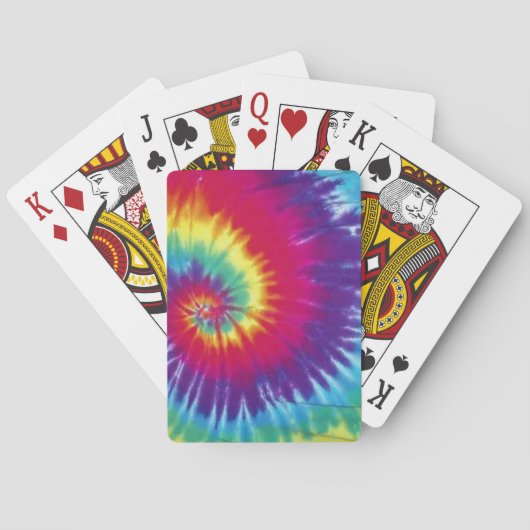 Groovy Tie Dye Hippie Style Playing Cards Spielkarten (Rückseite)