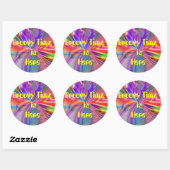 GROOVY TIMZ STICKERS - PSYCHEDELISCHES ARTWORT - F (Blatt)