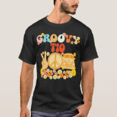 Groovy Tio Matching Family Baby Shower Vater's Da T-Shirt (Vorderseite)