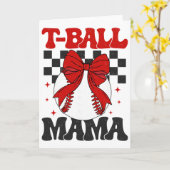 Groovy Tll Mama Softll T-ll Mama Karierte Mutterta Karte (Gelbe Blume)