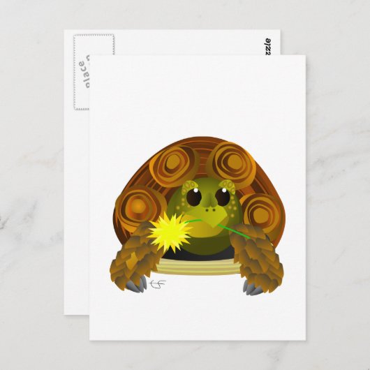 Groovy Tortoise Postkarte (Vorne/Hinten)
