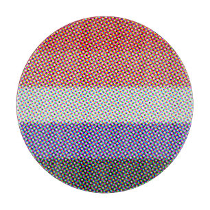 Groovy Trippy Abstract Cupioromantische Pride-Flag Schneidebrett