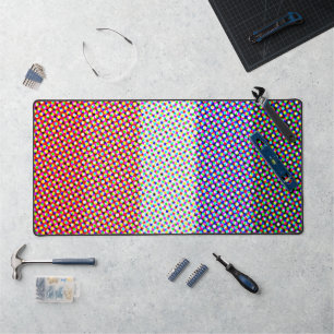 Groovy Trippy Abstract Cupioromantische Pride-Flag Schreibtischunterlage