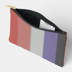 Groovy Trippy Abstract Cupioromantische Pride-Flag Zubehörtasche