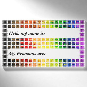 Groovy Trippy Abstract Graffiti Agender Stolzflagg Namenschild