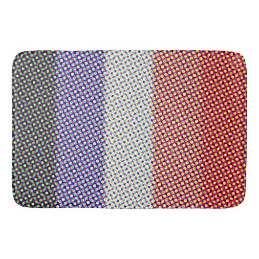 Groovy Trippy Abstrakte Cupioromantic Pride Flag Badematte (Vorderseite)