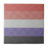 Groovy Trippy Abstrakte Cupioromantic Pride Flag Fliese (Vorderseite)