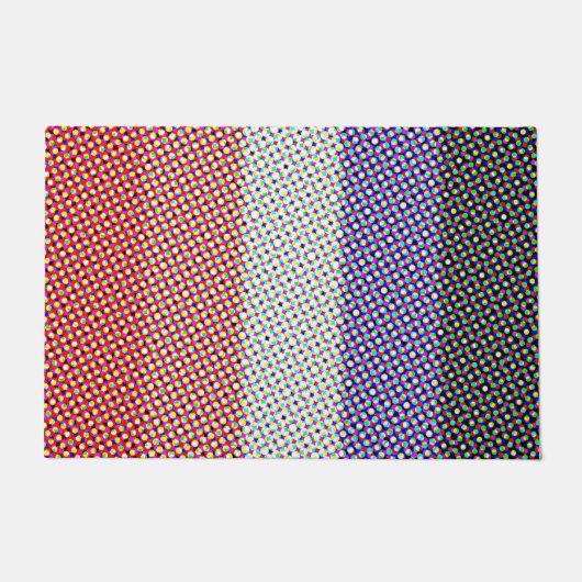 Groovy Trippy Abstrakte Cupioromantic Pride Flag Fußmatte (Vorderseite)