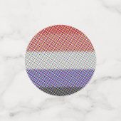 Groovy Trippy Abstrakte Cupioromantic Pride Flag Konfetti (Klein Vorderseite)
