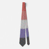 Groovy Trippy Abstrakte Cupioromantic Pride Flag Krawatte (Vorderseite)