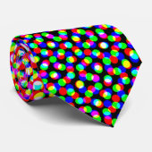 Groovy Trippy Abstrakte Cupioromantic Pride Flag Krawatte (Gerollt)