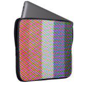 Groovy Trippy Abstrakte Cupioromantic Pride Flag Laptopschutzhülle (Vorne Rechts)