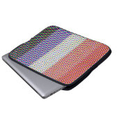 Groovy Trippy Abstrakte Cupioromantic Pride Flag Laptopschutzhülle (Vorne Knopf)