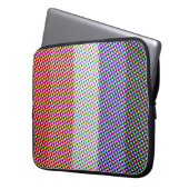 Groovy Trippy Abstrakte Cupioromantic Pride Flag Laptopschutzhülle (Vorderseite Links)