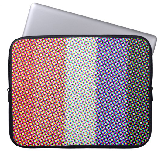 Groovy Trippy Abstrakte Cupioromantic Pride Flag Laptopschutzhülle (Vorderseite)