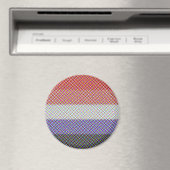 Groovy Trippy Abstrakte Cupioromantic Pride Flag Magnet (In Situ (Geschirrspüler))