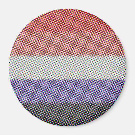 Groovy Trippy Abstrakte Cupioromantic Pride Flag Magnet (Vorne)