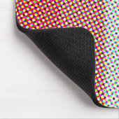 Groovy Trippy Abstrakte Cupioromantic Pride Flag Mousepad (Ecke)