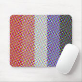 Groovy Trippy Abstrakte Cupioromantic Pride Flag Mousepad (Mit Mouse)