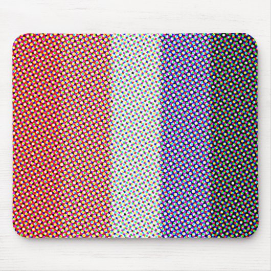 Groovy Trippy Abstrakte Cupioromantic Pride Flag Mousepad (Vorne)