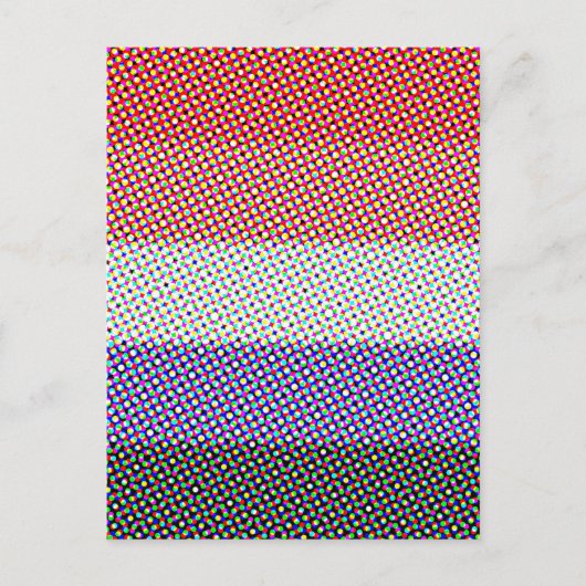 Groovy Trippy Abstrakte Cupioromantic Pride Flag Postkarte (Vorderseite)