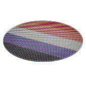 Groovy Trippy Abstrakte Cupioromantic Pride Flag Schneidebrett (Ecke)