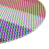 Groovy Trippy Abstrakte Cupioromantic Pride Flag Schneidebrett (Ecke)