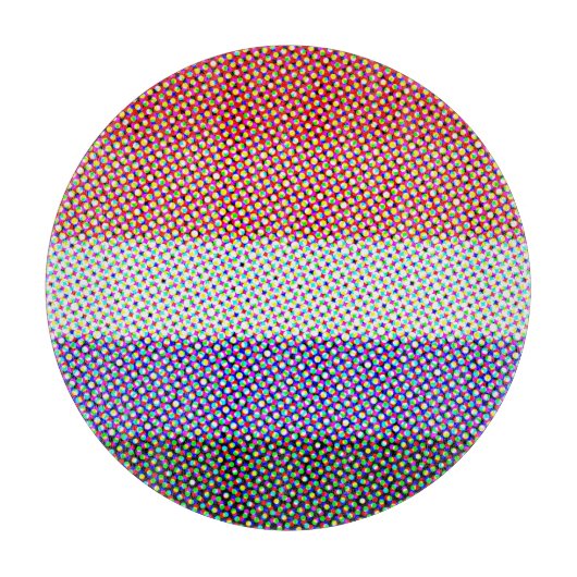 Groovy Trippy Abstrakte Cupioromantic Pride Flag Schneidebrett (Vorderseite)