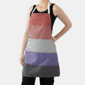 Groovy Trippy Abstrakte Cupioromantic Pride Flag Schürze (InSitu)