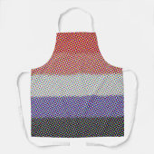 Groovy Trippy Abstrakte Cupioromantic Pride Flag Schürze (Vorderseite)