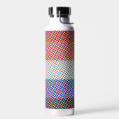 Groovy Trippy Abstrakte Cupioromantic Pride Flag Trinkflasche (Links)