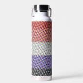 Groovy Trippy Abstrakte Cupioromantic Pride Flag Trinkflasche (Vorne)