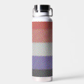 Groovy Trippy Abstrakte Cupioromantic Pride Flag Trinkflasche (Rückseite)