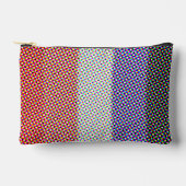 Groovy Trippy Abstrakte Cupioromantic Pride Flag Zubehörtasche (Vorderseite)