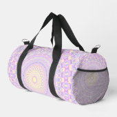 Groovy Trippy Boho Hippie Colorful Pastel Mandala Duffle Bag (Rechte Ecke)