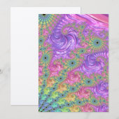 Groovy Trippy Boho Jewel Tone Rainbow Fraktal (Vorne/Hinten)