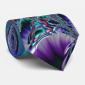 Groovy Trippy Funky Psychedelic Fraktal Art Krawatte (Gerollt)