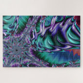 Groovy Trippy Funky Psychedelic Fraktal Art Puzzle (Horizontal)