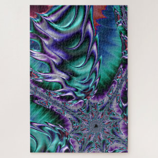 Groovy Trippy Funky Psychedelic Fraktal Art Puzzle