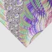 Groovy Trippy Funky Psychedelic Fraktal Art Seidenpapier (Detail)