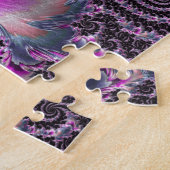 Groovy Trippy Funky Psychedelic Spiral Fraktal Art Puzzle (Seite)